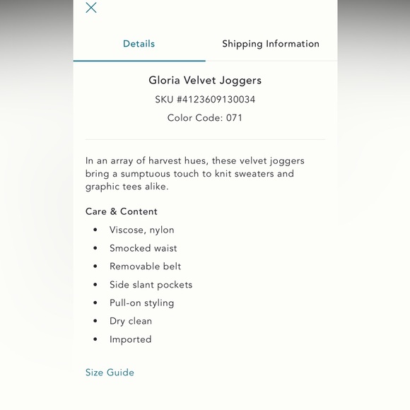 Anthropologie chartreuse green velvet smocked waist joggers pants - Picture 5 of 8